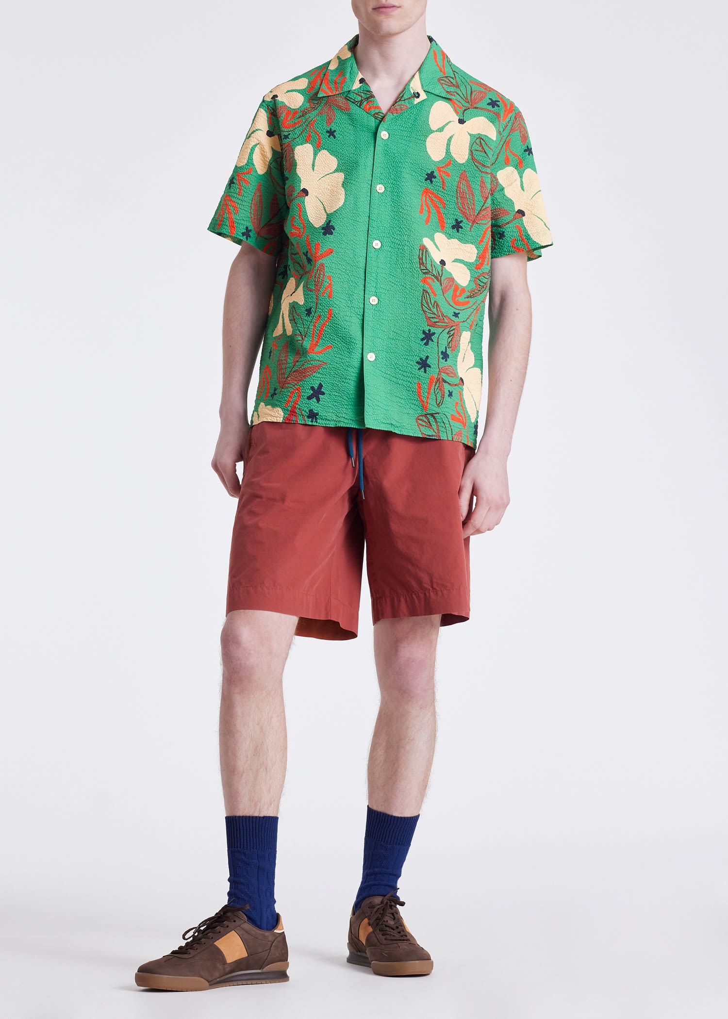 'Sea Floral' Short-Sleeve Shirt - 5