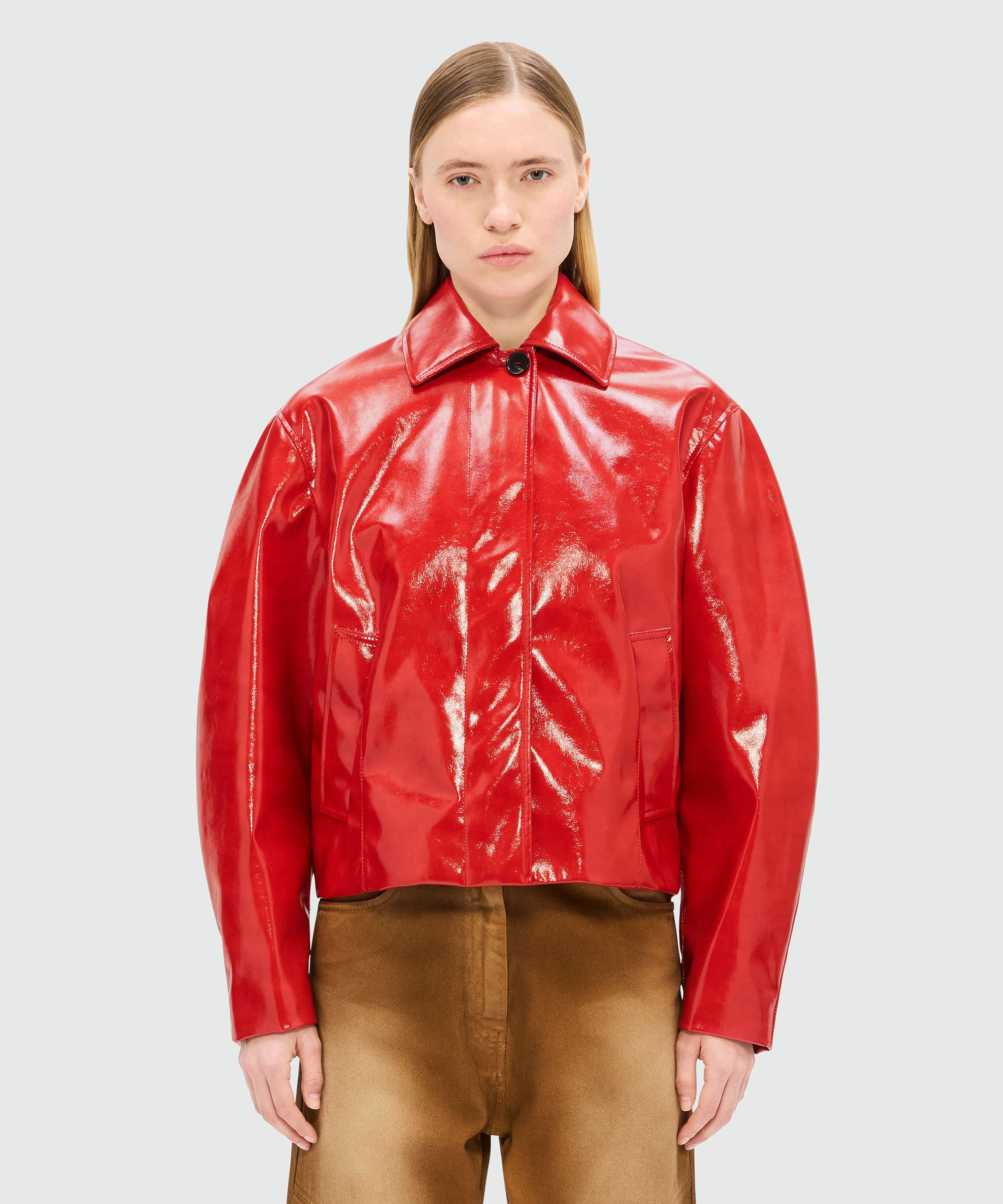 Red vinyl jacket - 2
