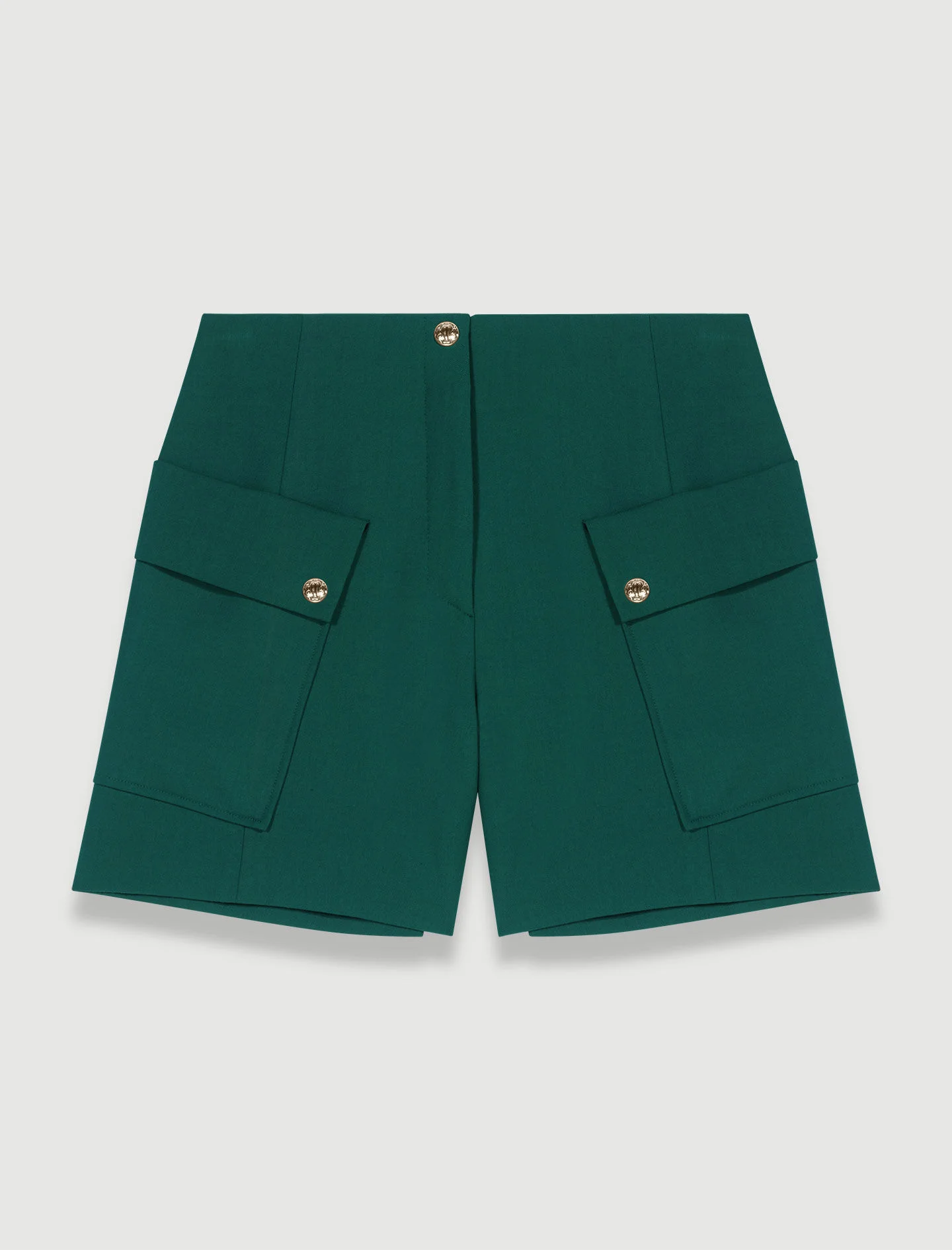 Structured shorts with pockets - 1