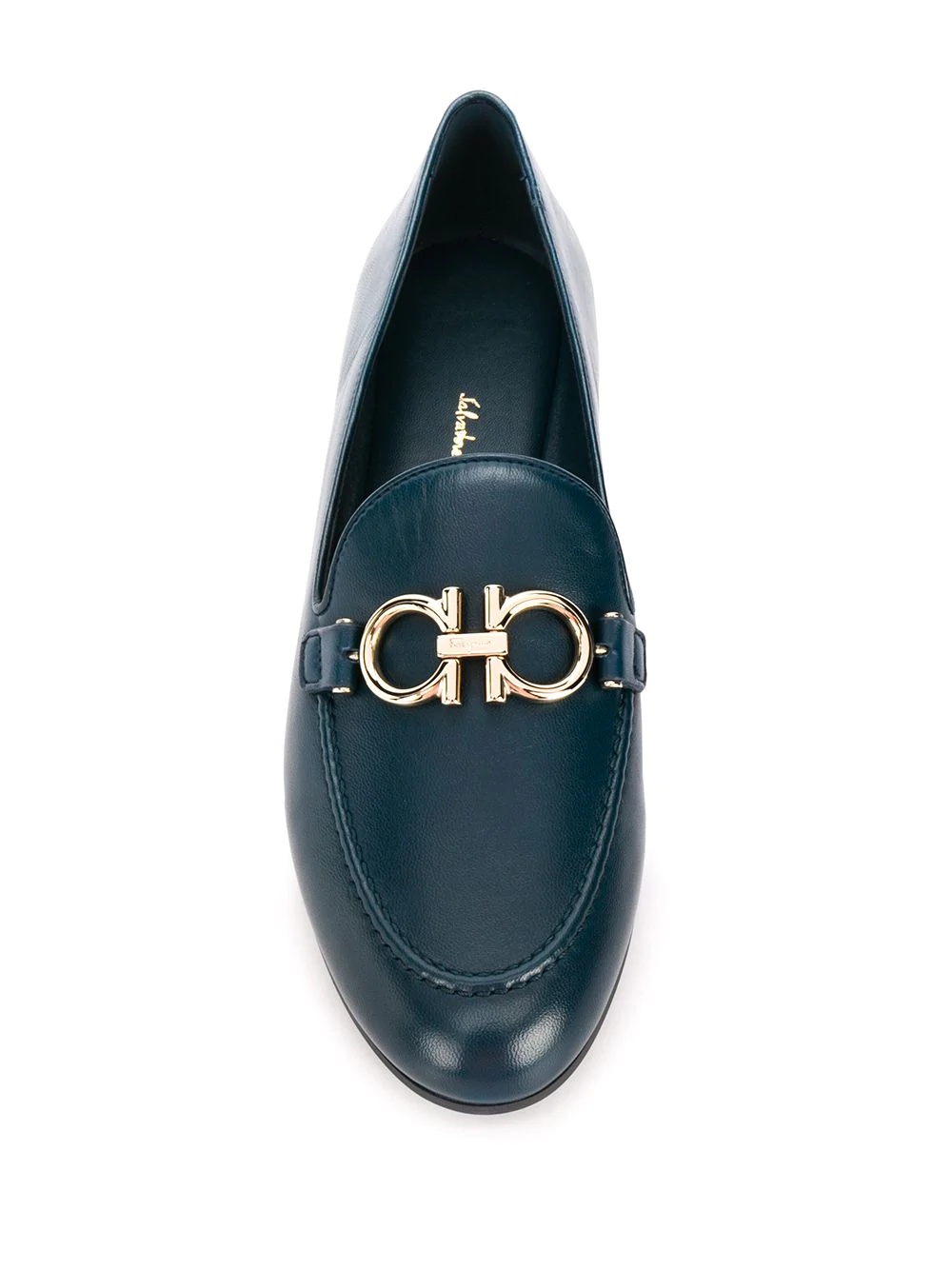 logo plaque loafers - 4