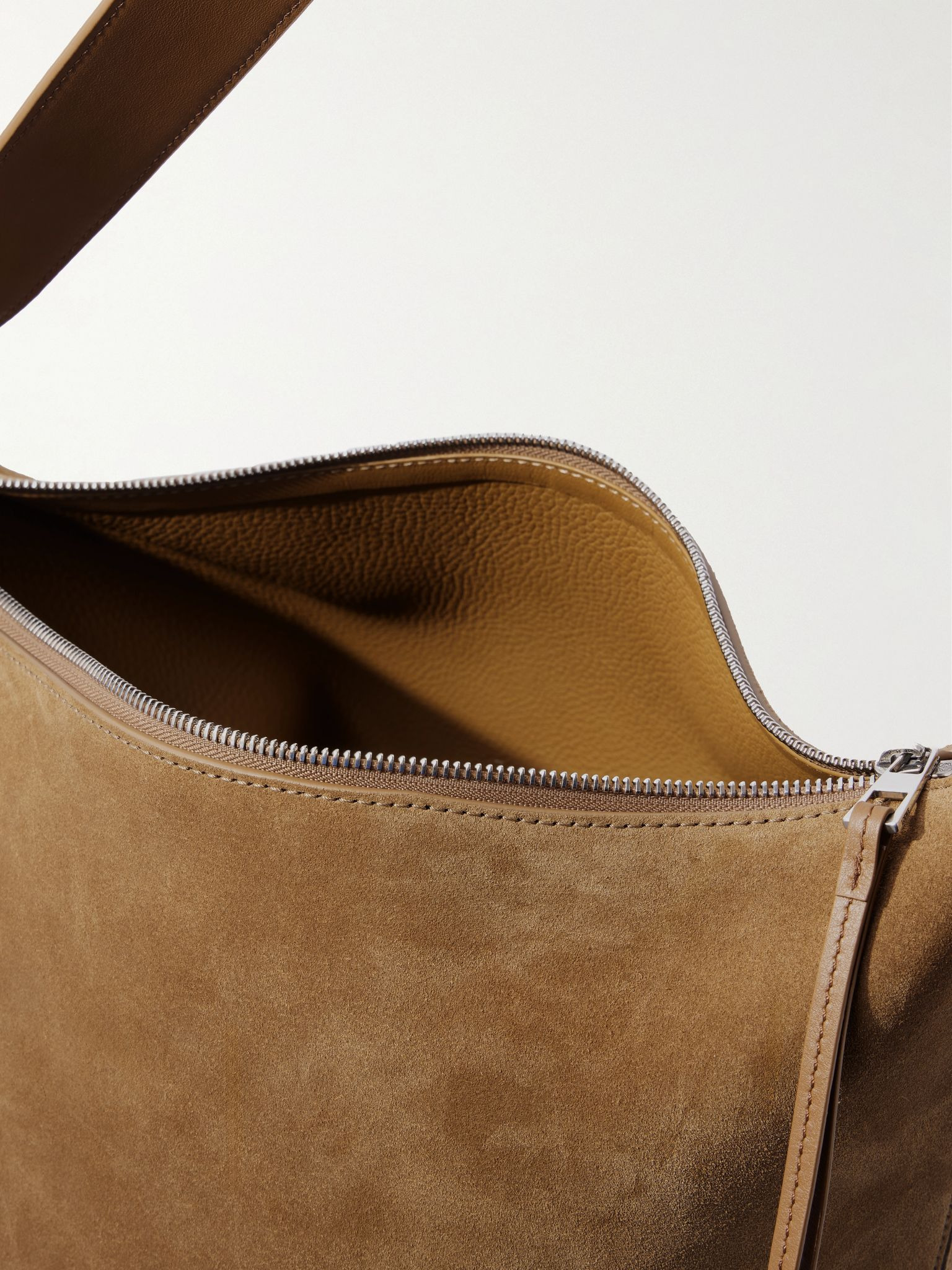 Loop Suede Tote Brown - 5