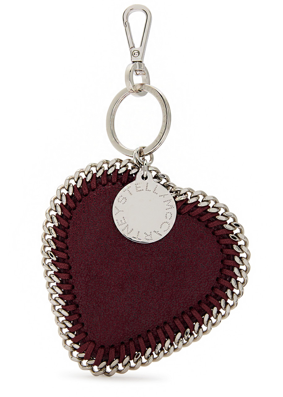 Stella Mccartney Falabella Heart Faux Leather Keyring - 1