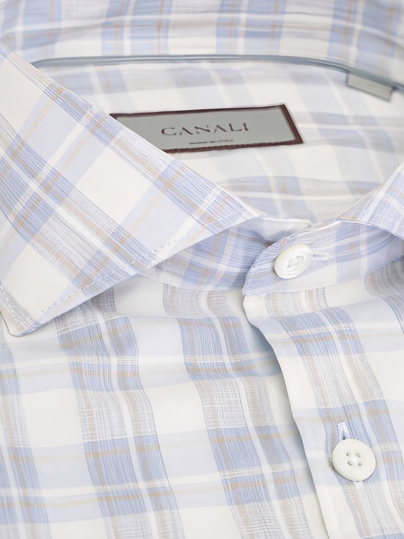 Canali checked shirt outlook
