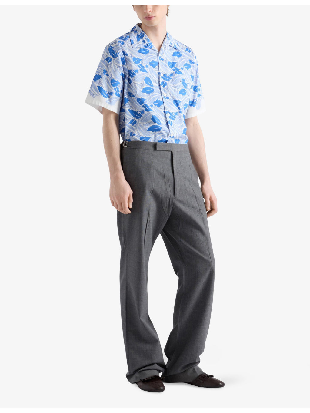 Graphic-Print Short-Sleeve Cotton Shirt - 2