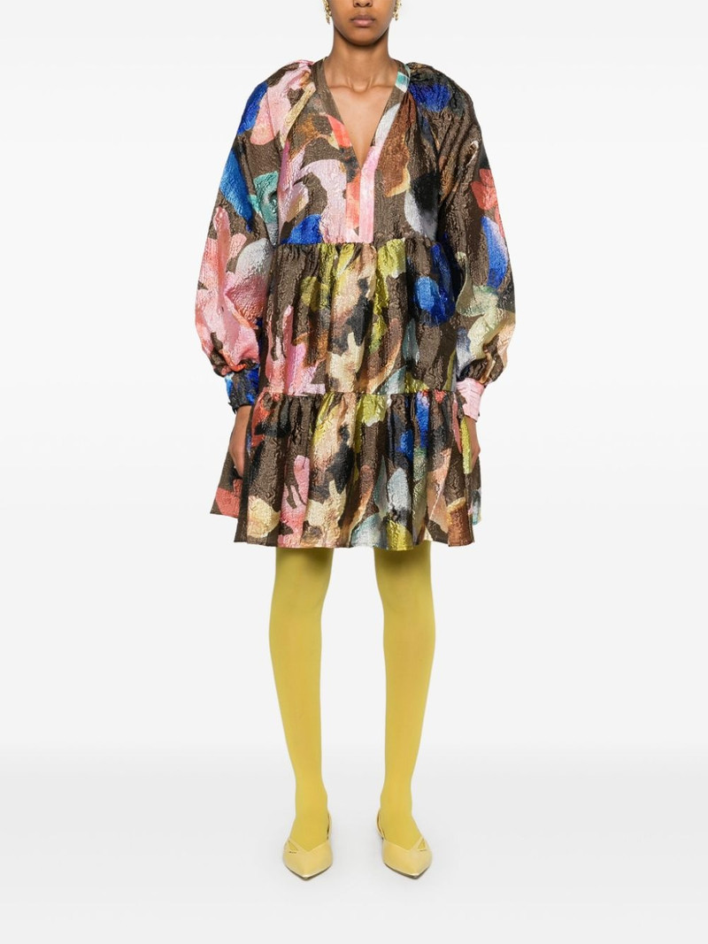 STINE GOYA Aquarelle Garden-print dress outlook