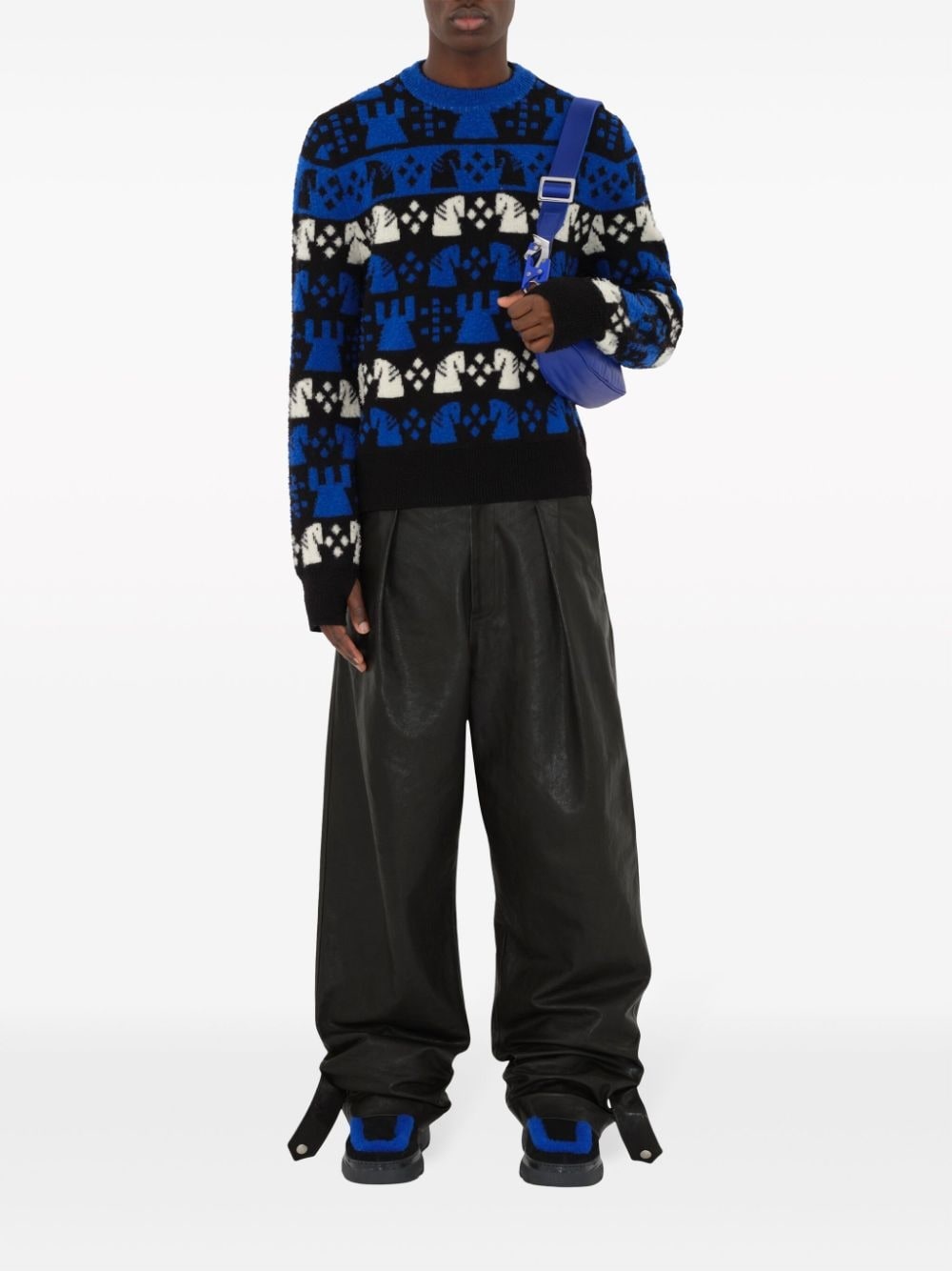 Chess intarsia wool-blend jumper - 2