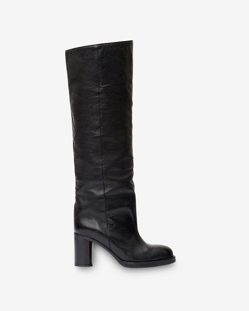 LELIA LEATHER KNEE BOOTS - 1