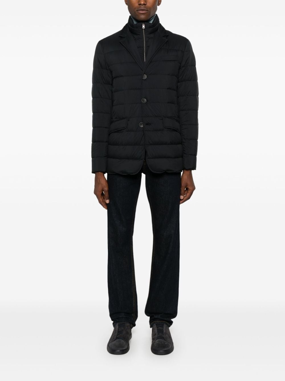 layered insulated padded coat - 2