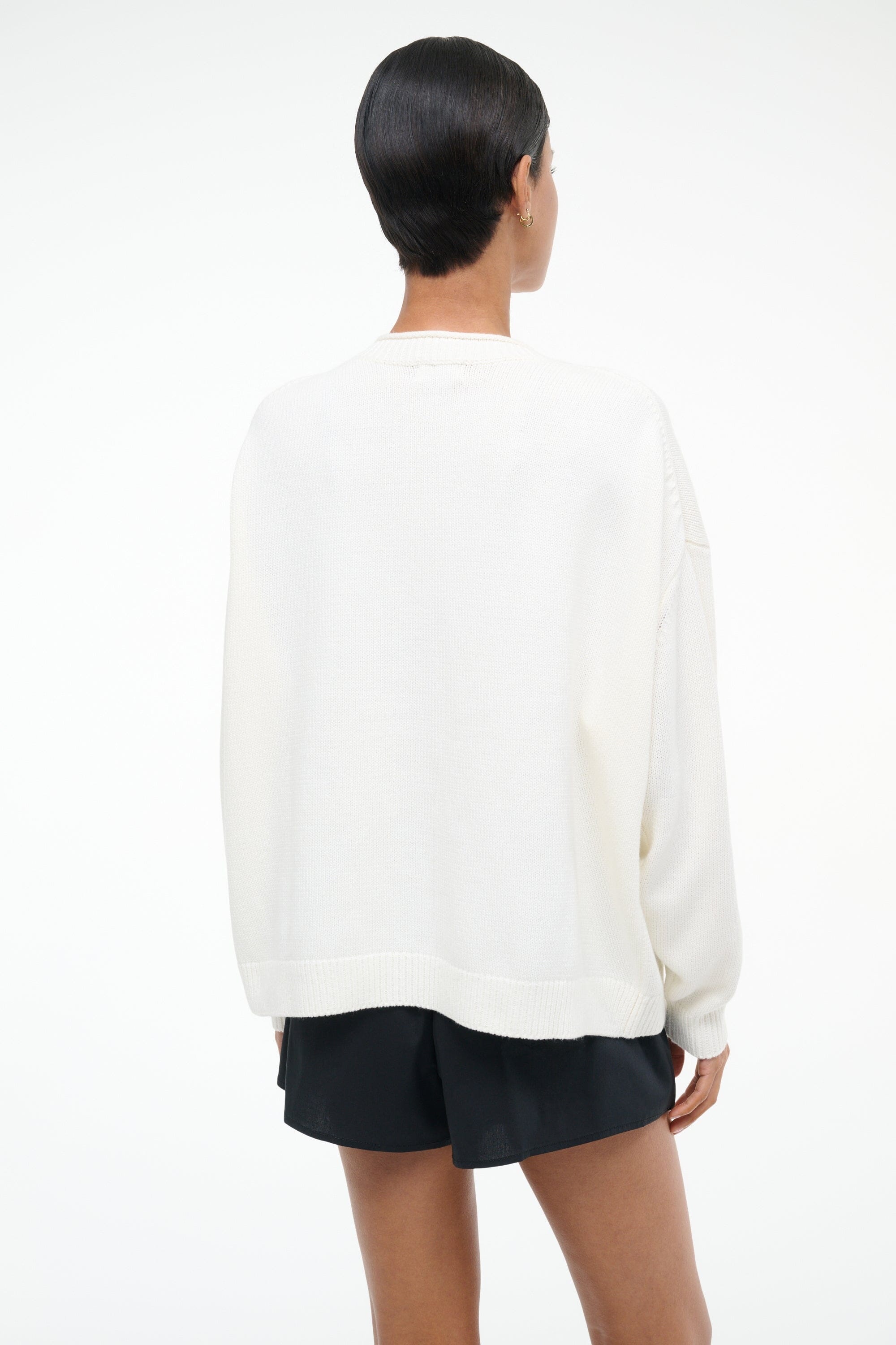 STAUD GIADA SWEATER PIER IVORY - 5