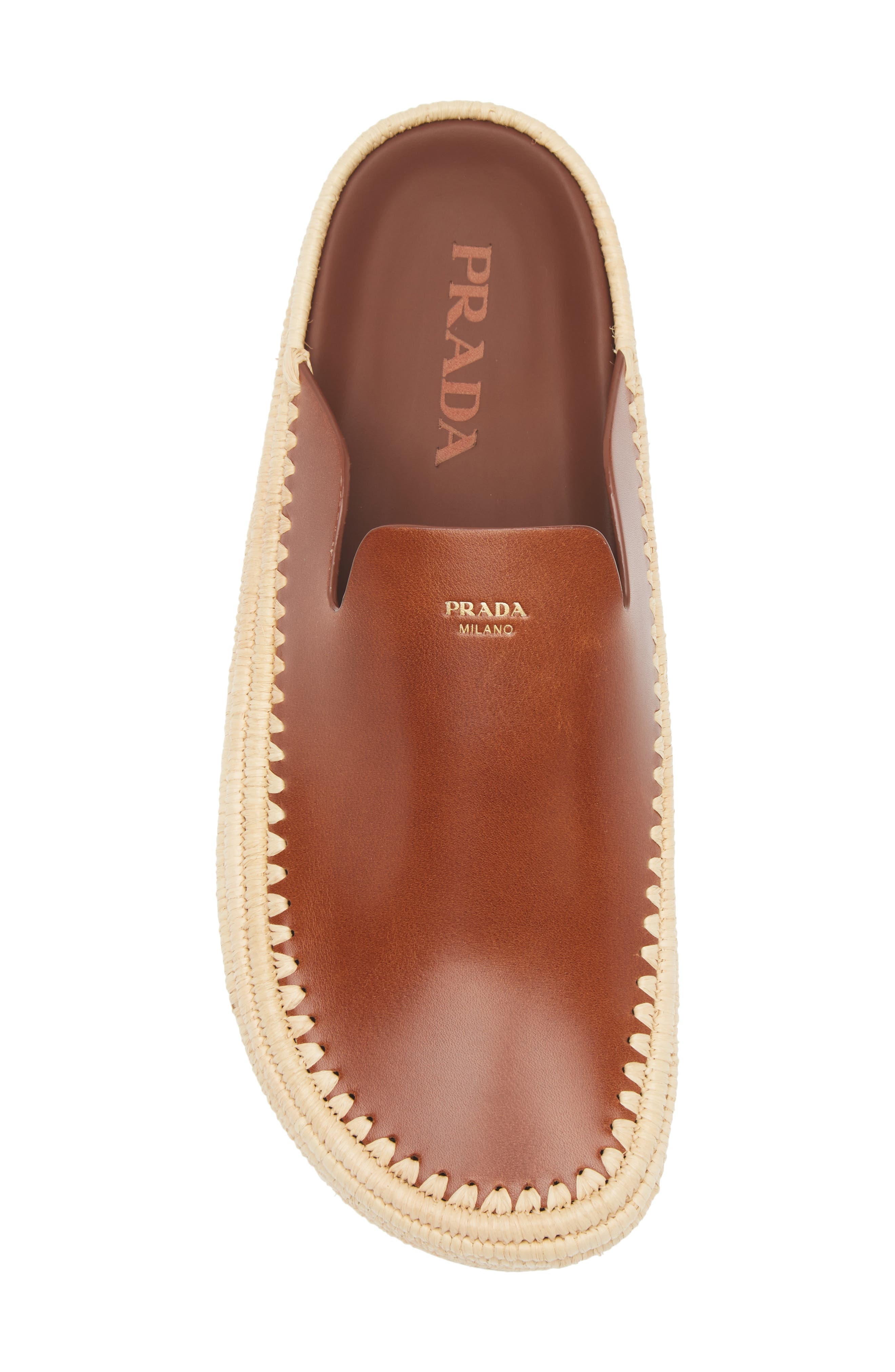 Prada Espadrille Mule in F0046-Cognac at Nordstrom - 5