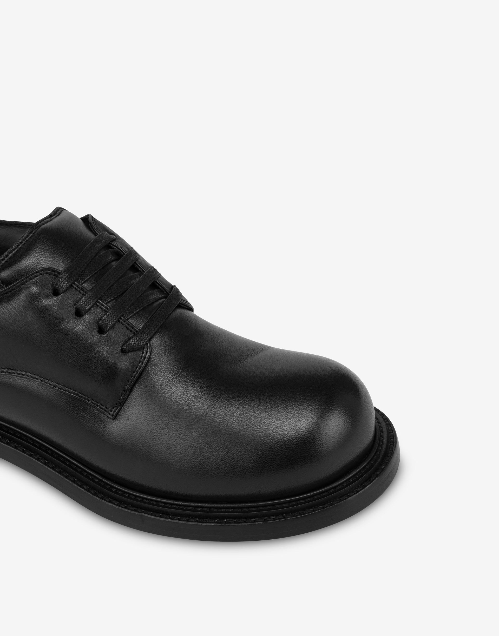 DERBY SHOES IN NAPPA LEATHER OLIVER - 3