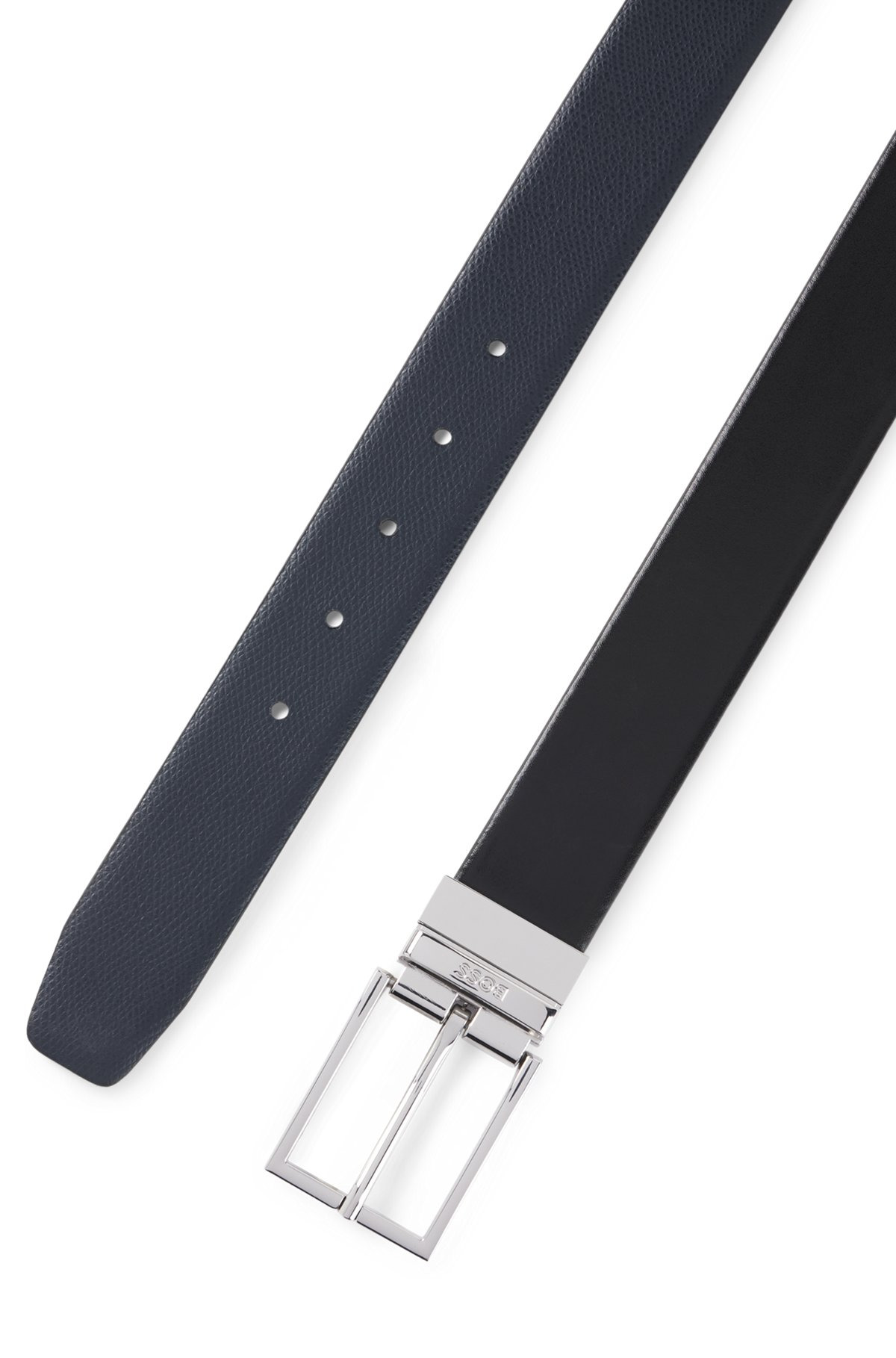 REVERSIBLE BELT IN ITALIAN LEATHER - 3