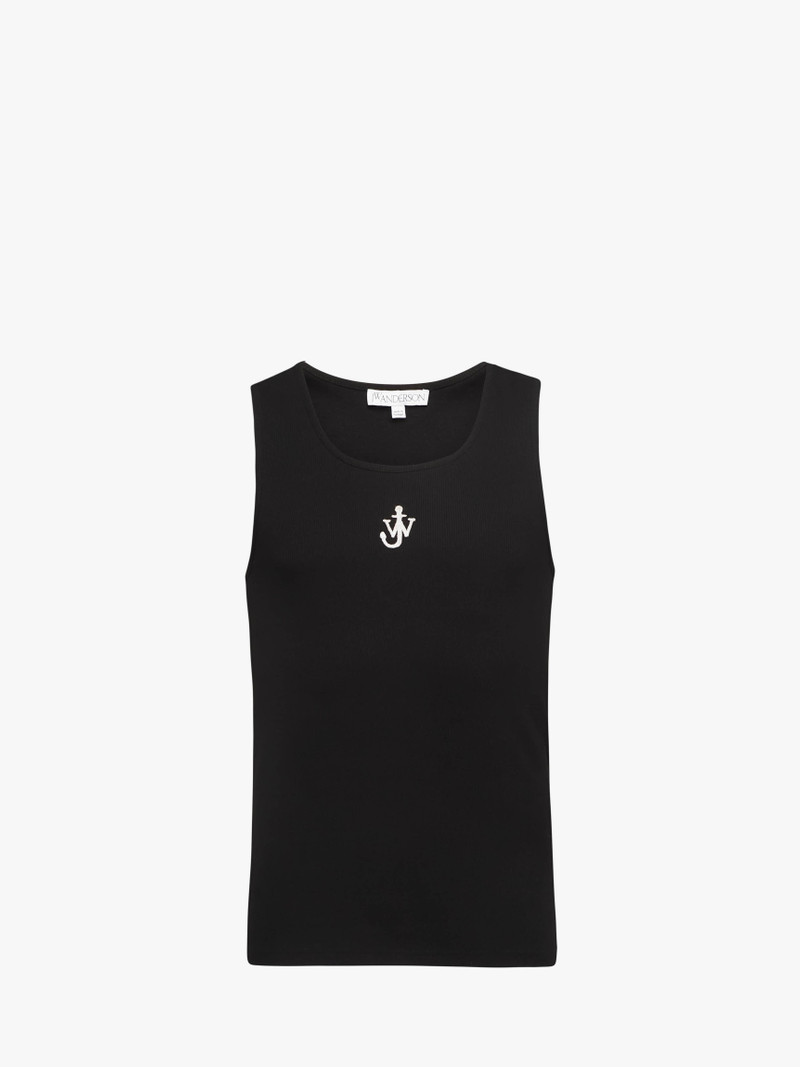 TANK TOP WITH ANCHOR LOGO EMBROIDERY - 1