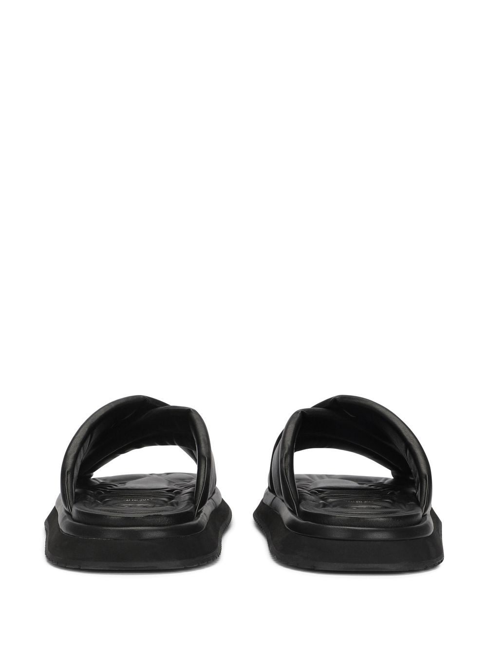 debossed-logo leather sandals - 3