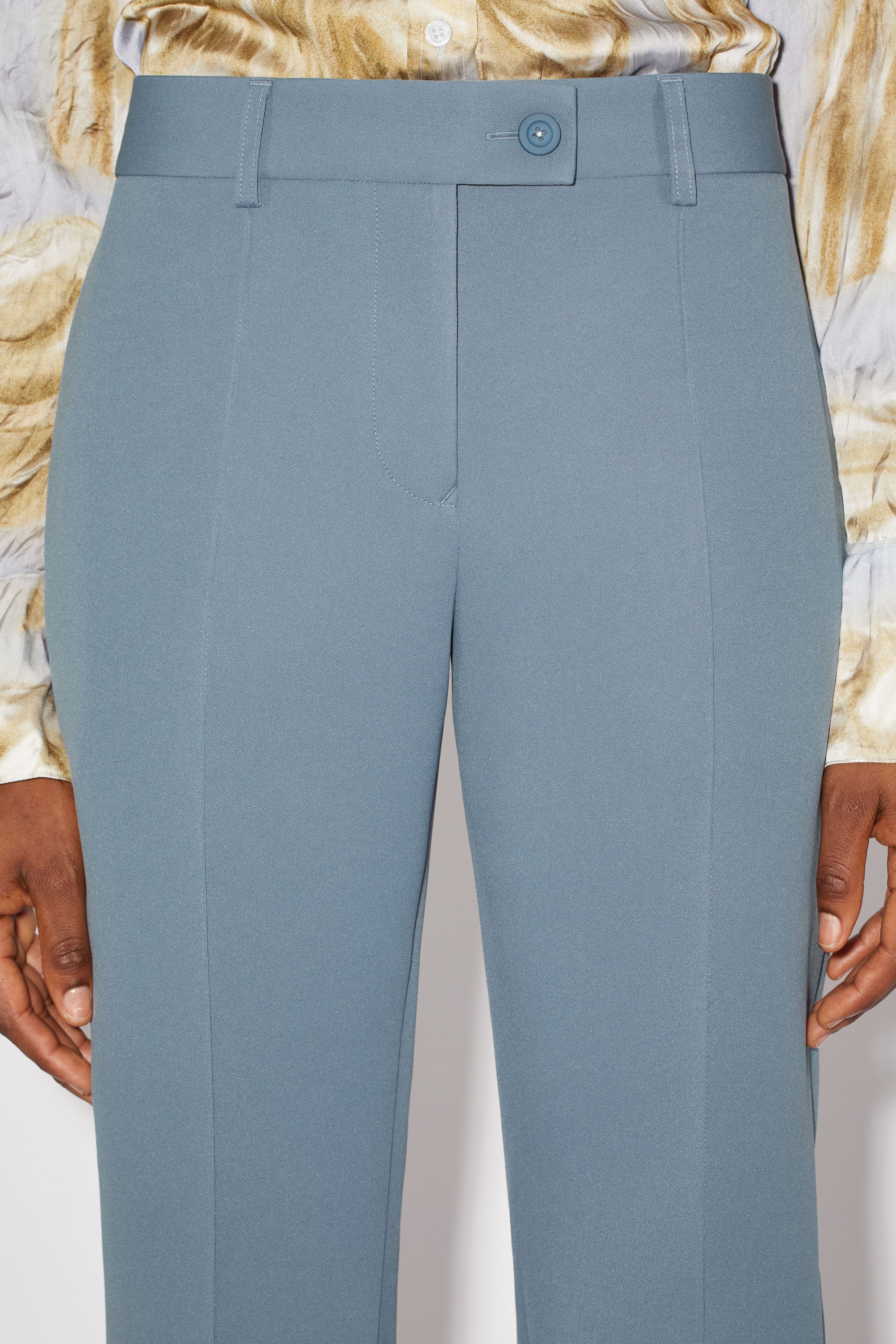 Tailored trousers - Dusty blue - 5