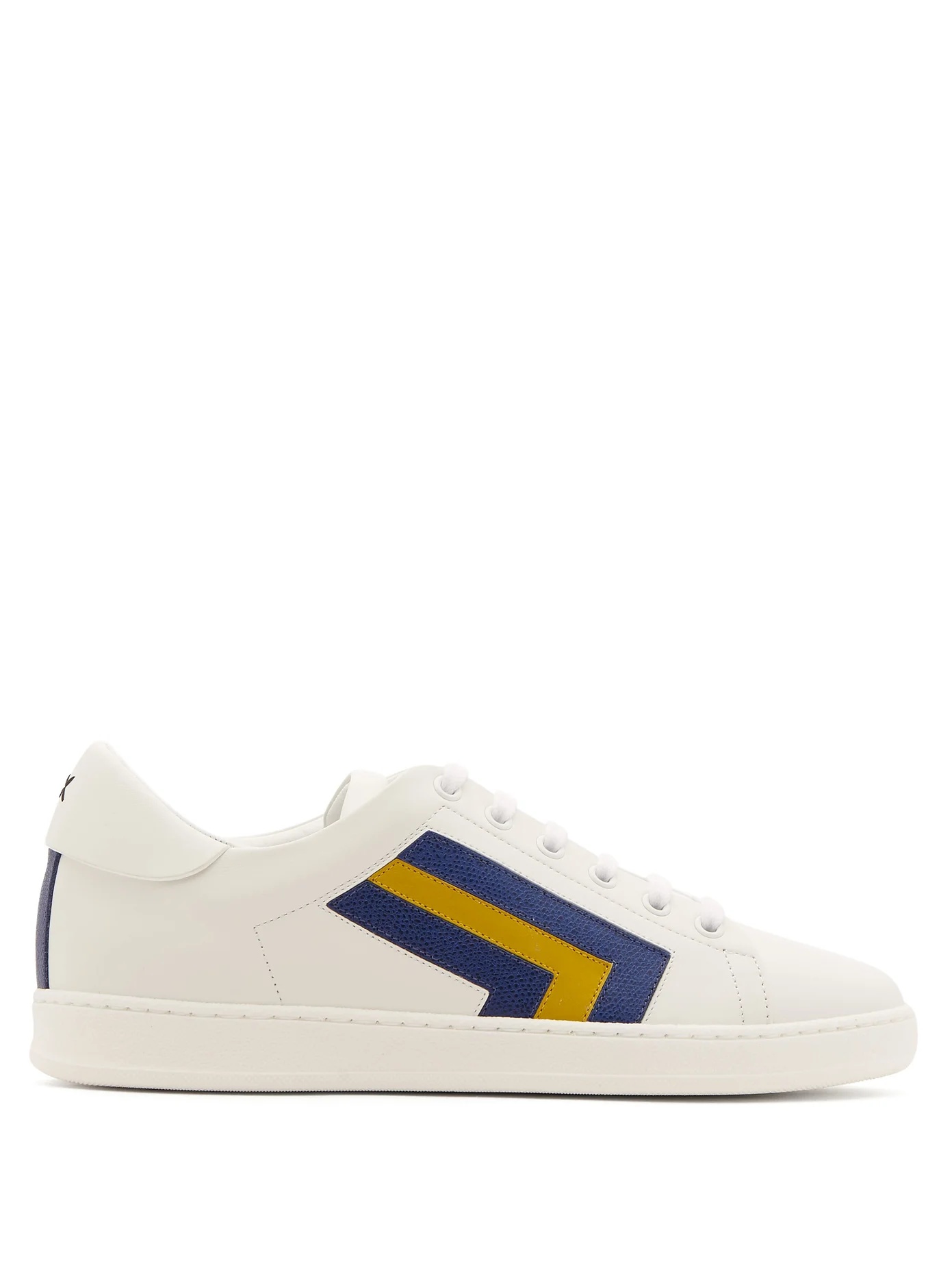 Super 3 striped leather trainers - 1