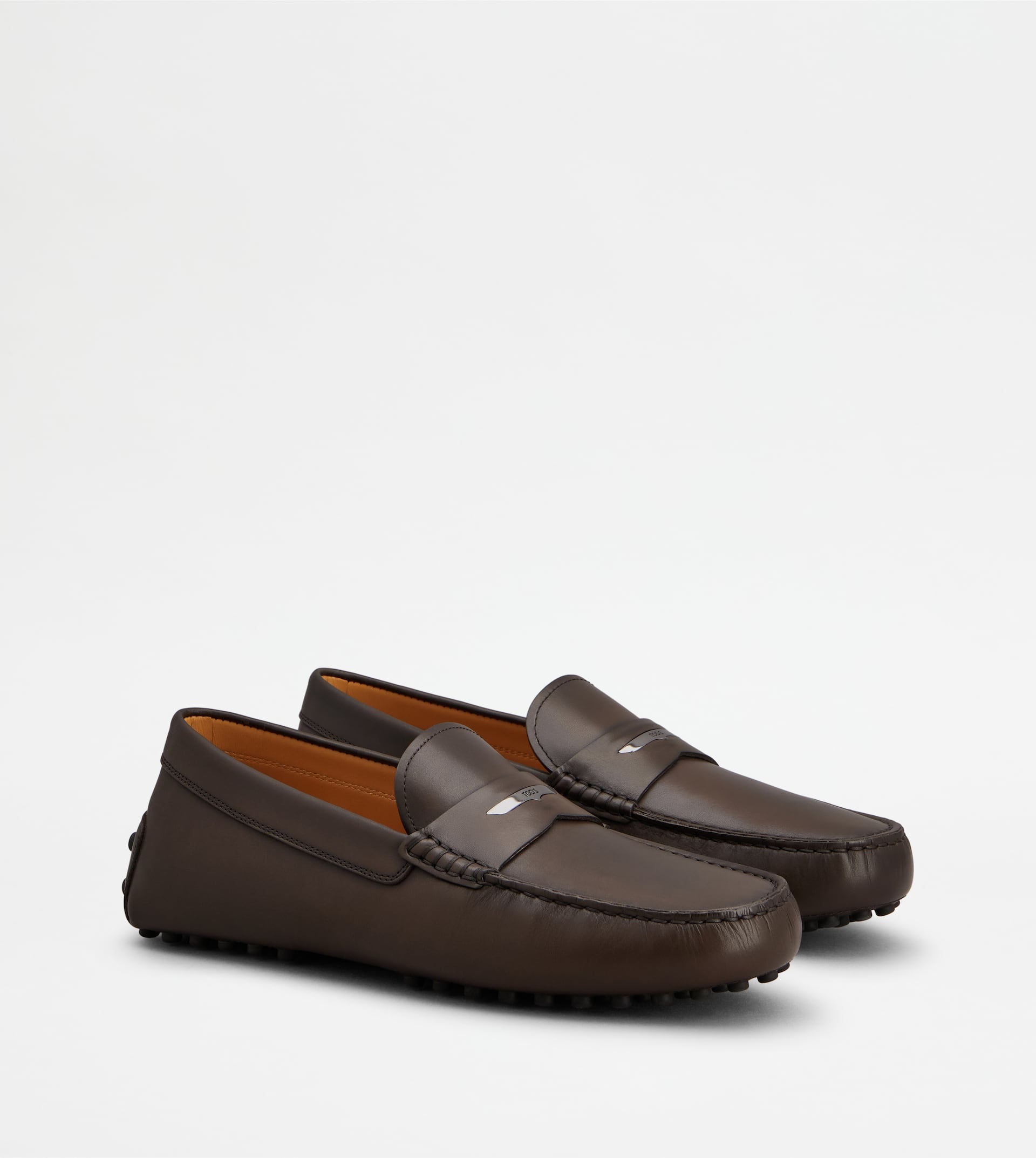 GOMMINO DRIVING SHOES IN LEATHER - BROWN - 2