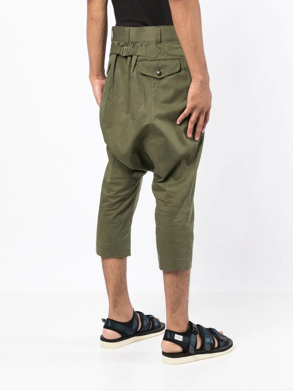 cropped cargo trousers - 4