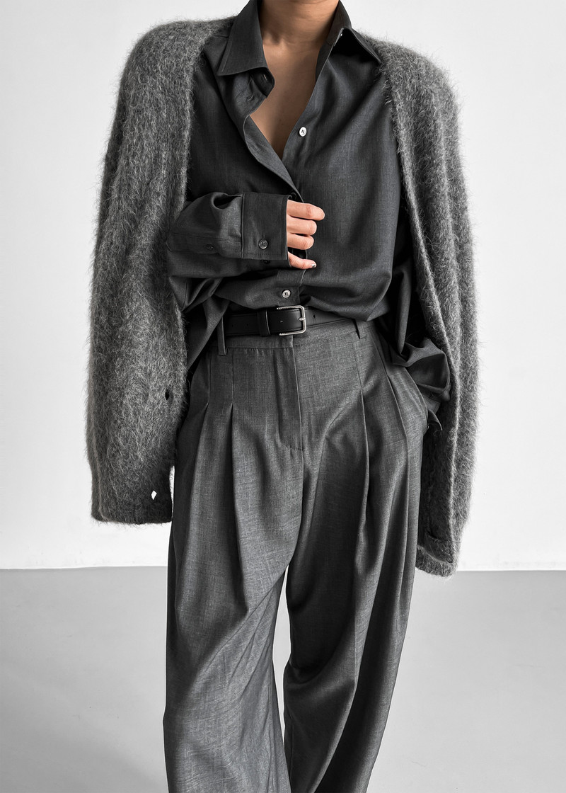 Gelso Shirt - Dark Grey Melange 8