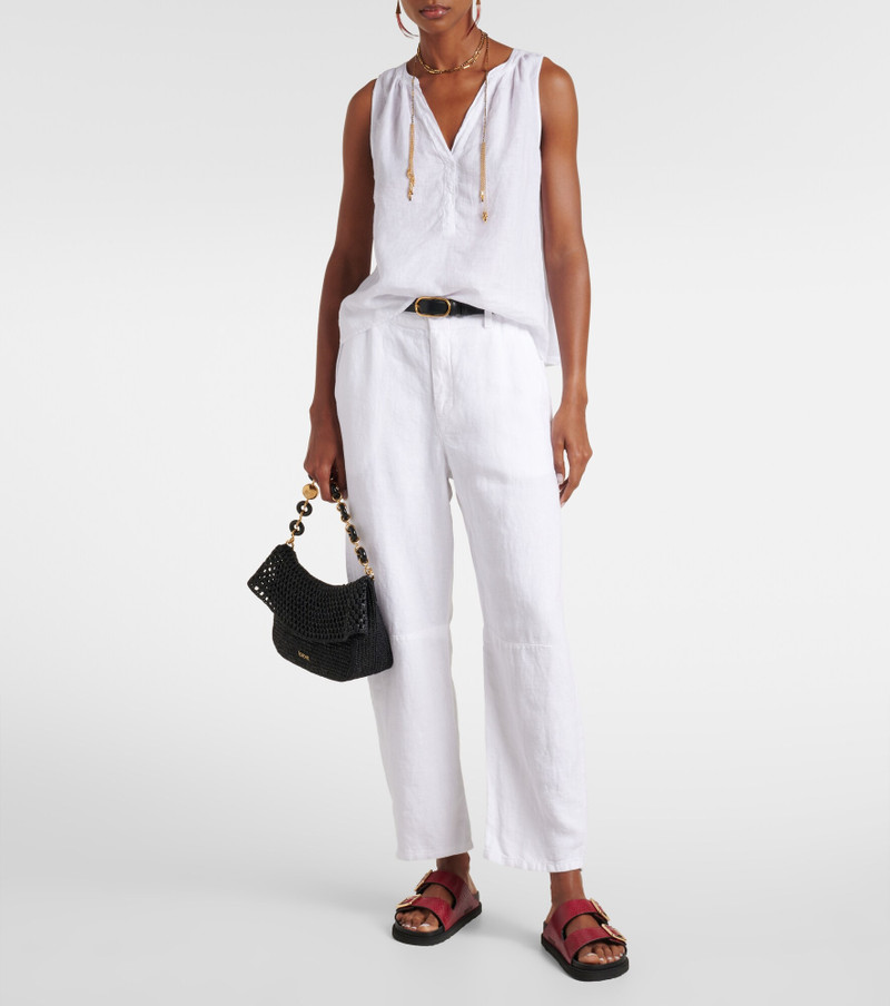 velvet Tacy linen top outlook