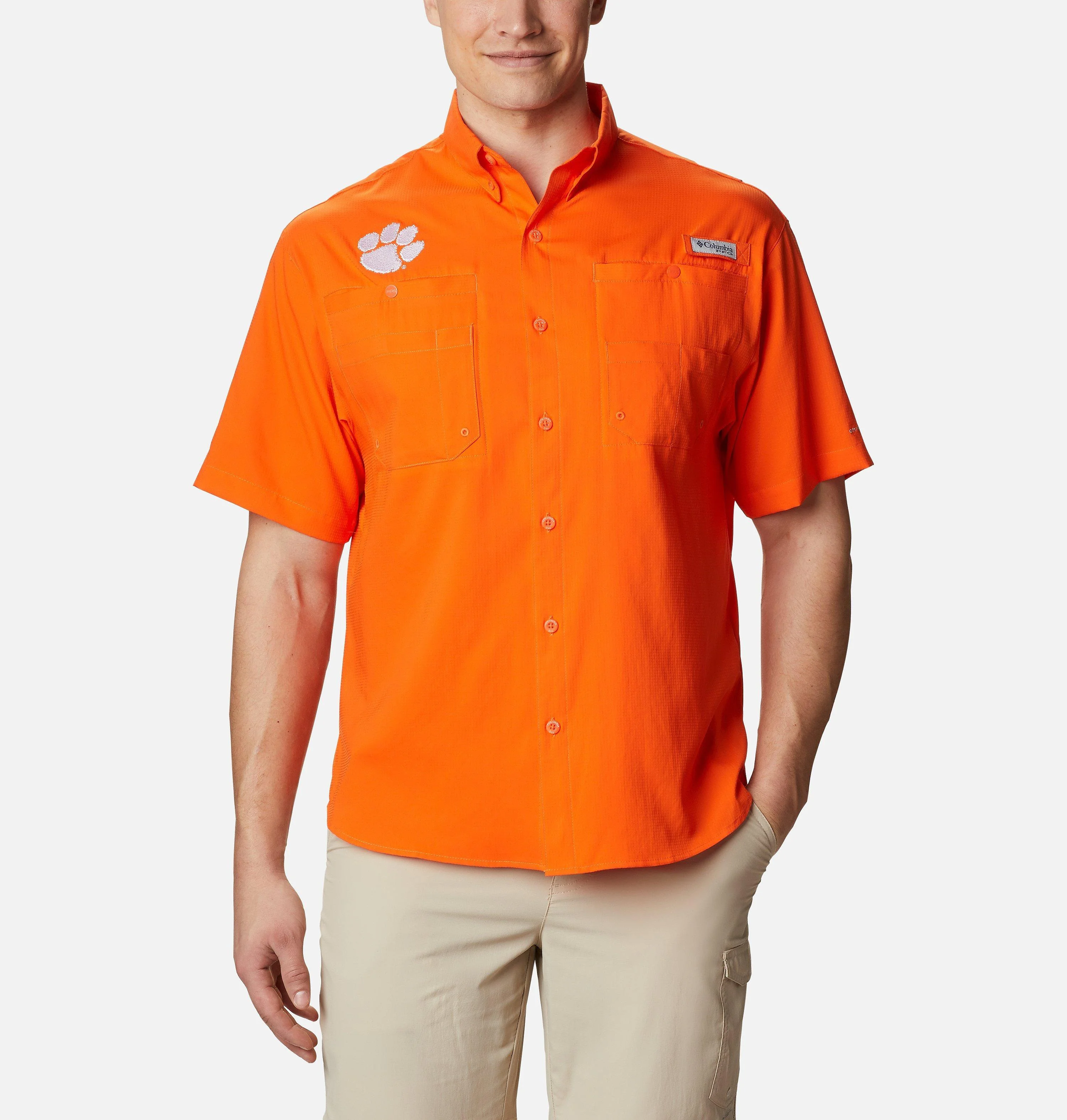 Men's Collegiate PFG Tamiami Short Sleeve Shirt - Clemson - 1