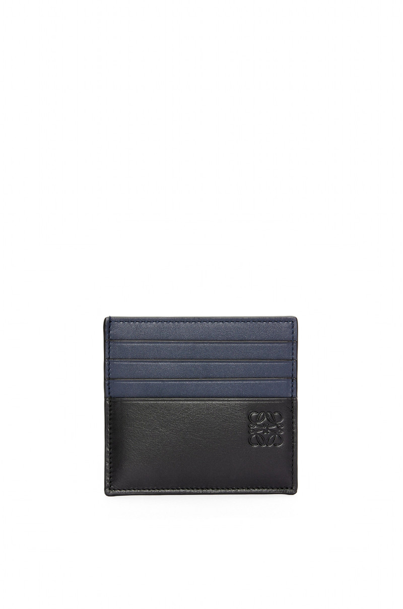 Open plain cardholder in shiny calfskin - 1