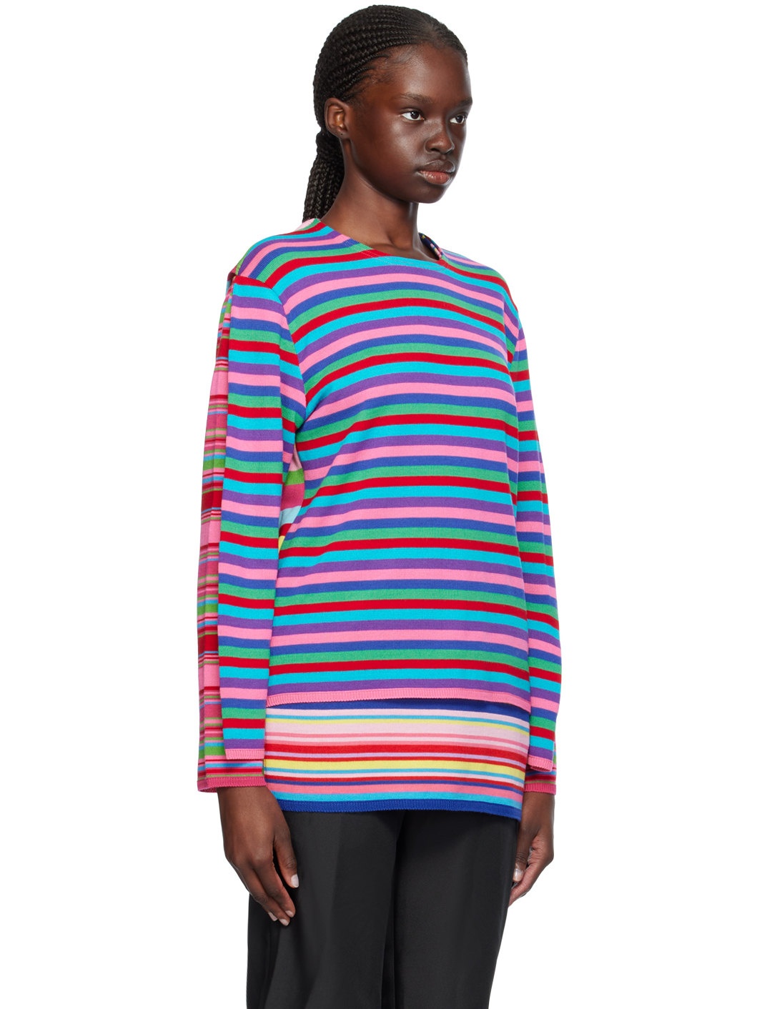 Multicolor Layered Sweater - 2