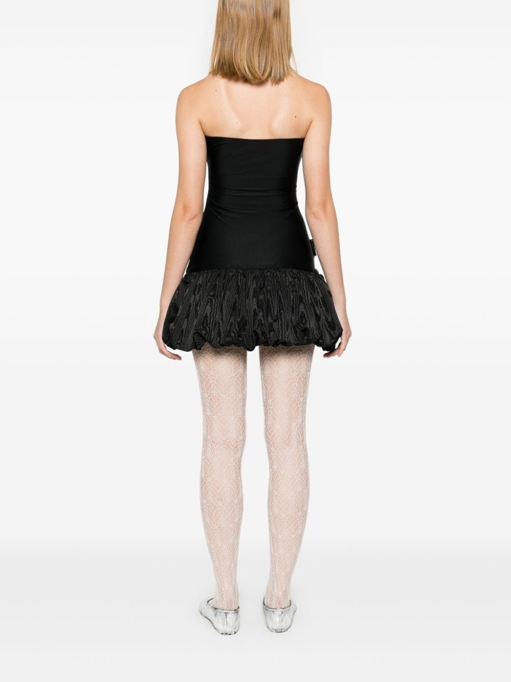 Moire mini dress - 4