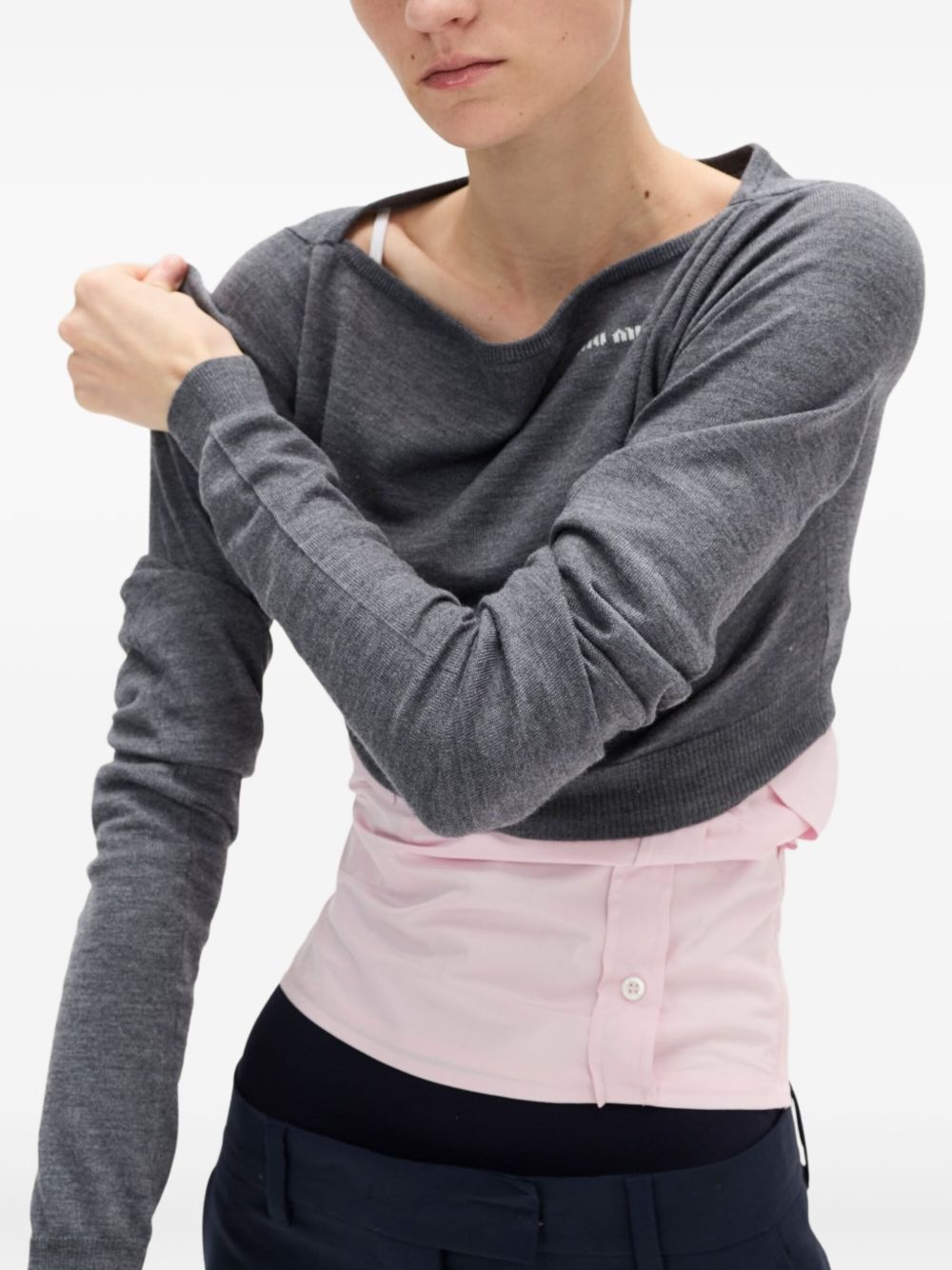 boat-neck top - 4