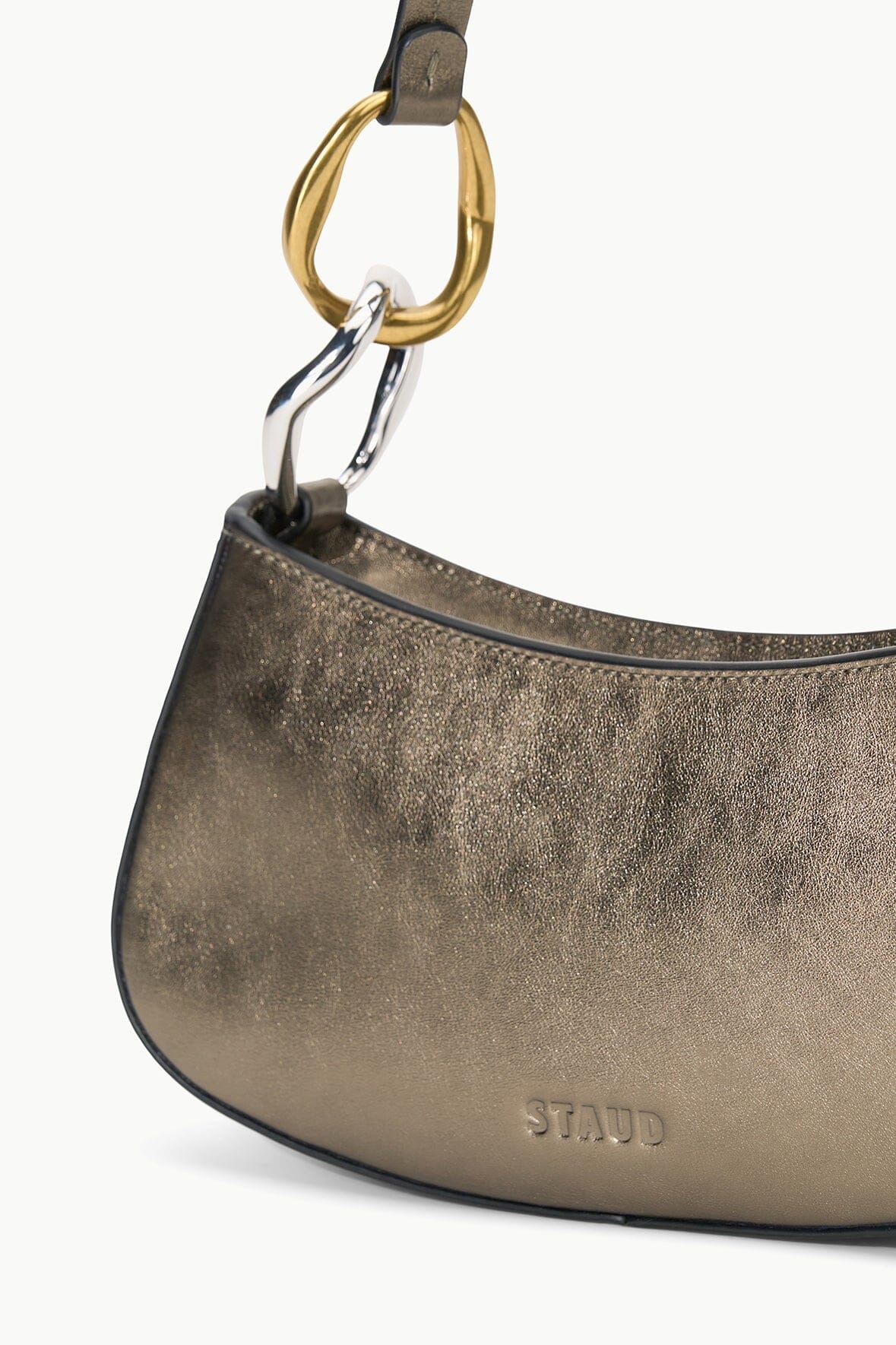 STAUD OLLIE BAG AGED BRONZE - 4