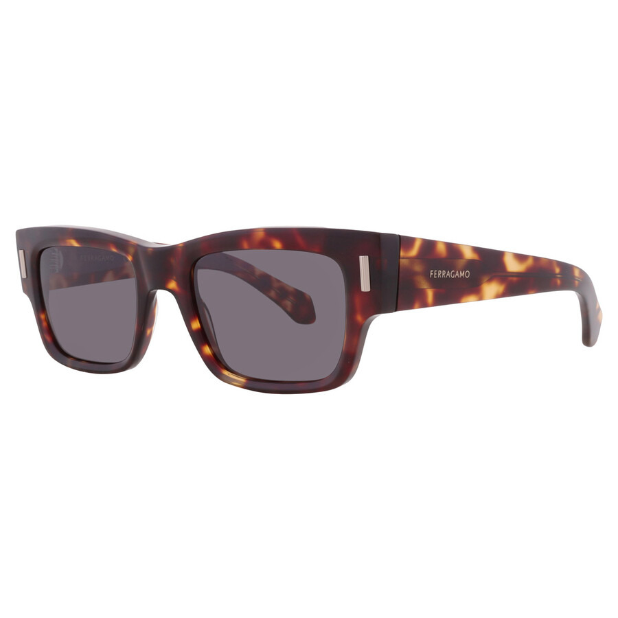 Ferragamo Grey Rectangular Men's Sunglasses SF2011S 242 53 - 2