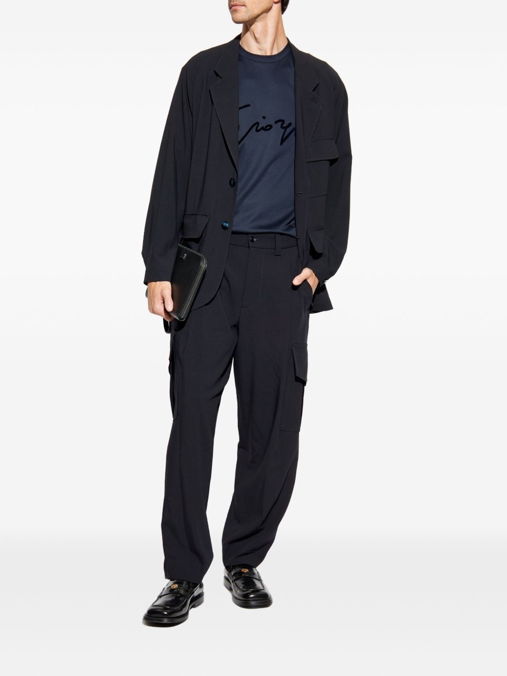 pleated cargo pants - 2