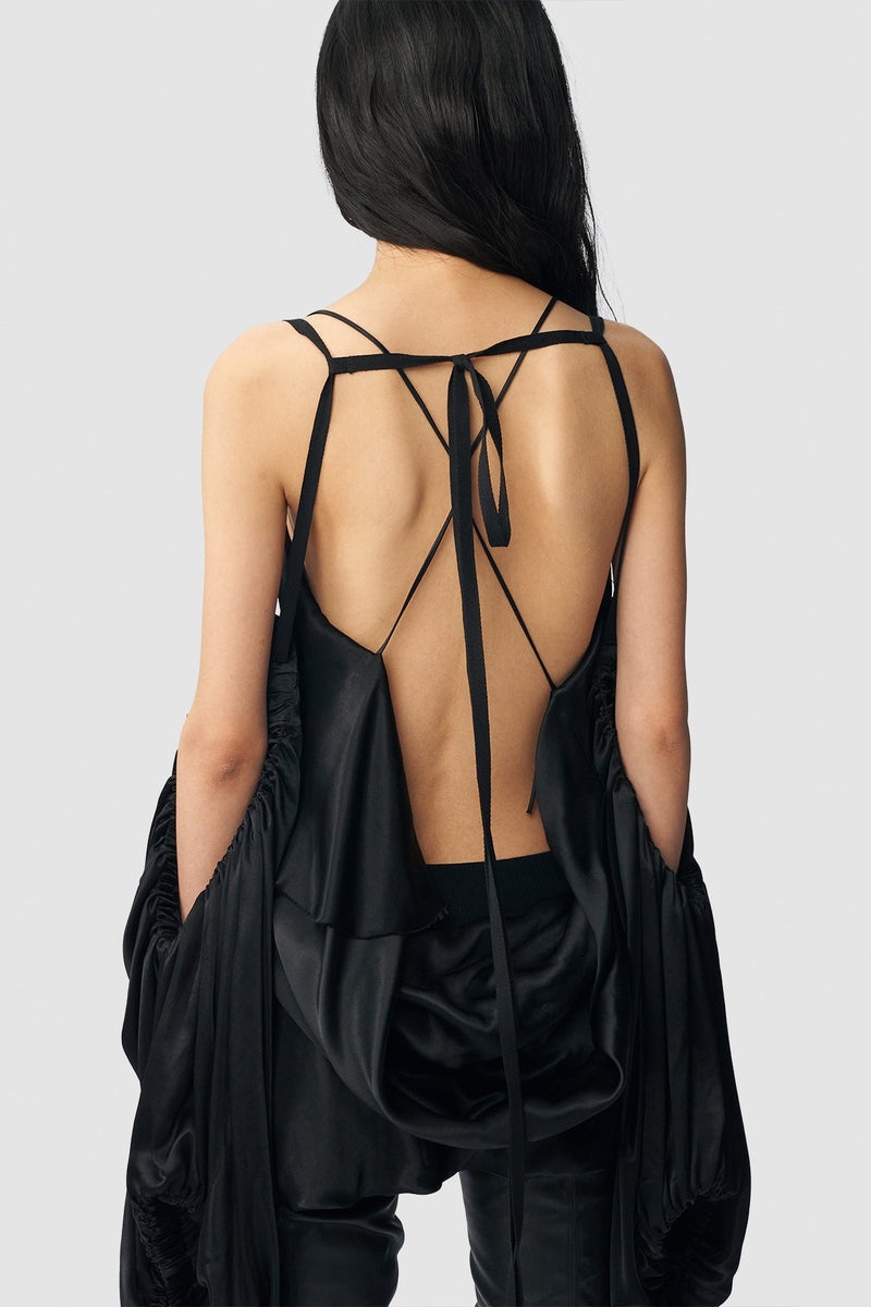 Melba Mini Asymmetric Dress With Detachable Sleeves - 4