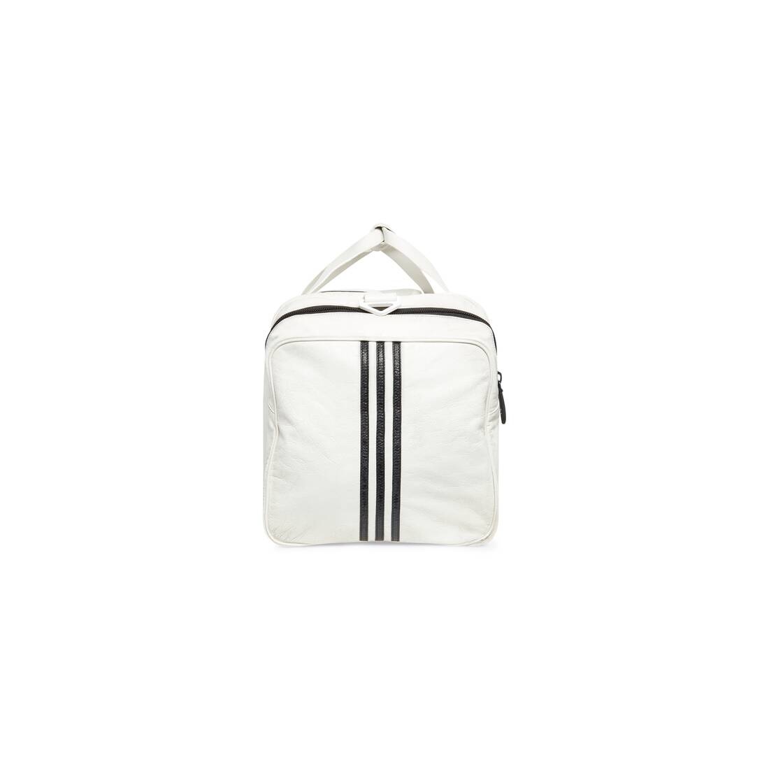 Men's Balenciaga / Adidas Gym Bag  in White - 3