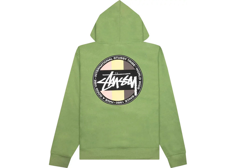 Stüssy Stussy Classic Dot Hoodie Moss outlook