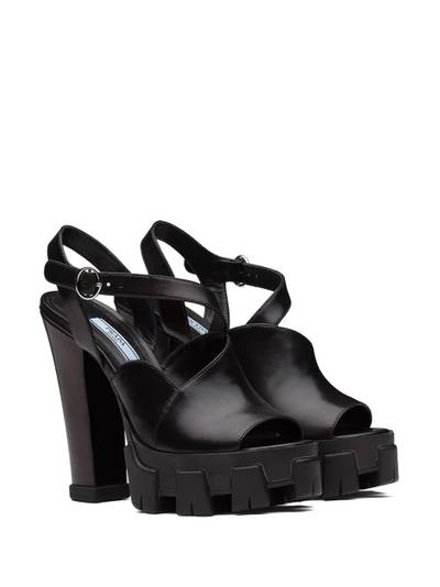 Prada Monolith chunky sandals outlook