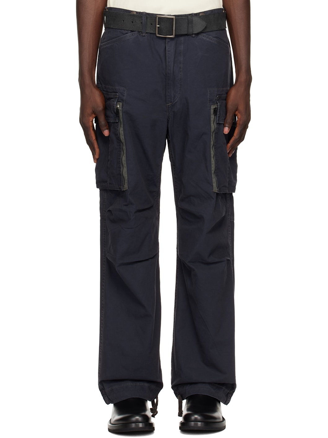 Navy Ranger Poplin Cargo Pants - 1