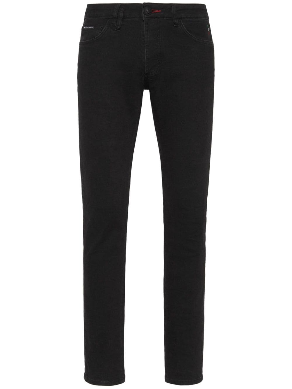 Lion Circus mid-rise slim-fit jeans - 1