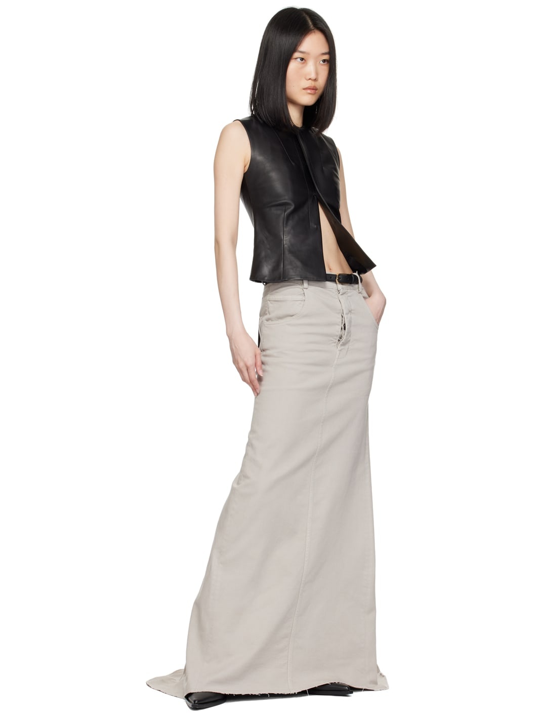 Black Skinny Belt - 3