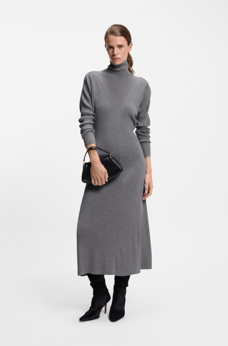 BOSS ROLLNECK SWEATER DRESS IN VIRGIN WOOL outlook