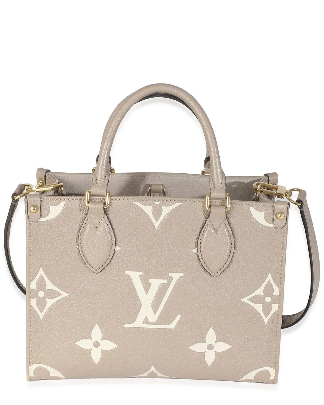 Louis Vuitton Beige/Grey Monogram Empreinte Onthego PM (Authentic Pre-Loved) - 1