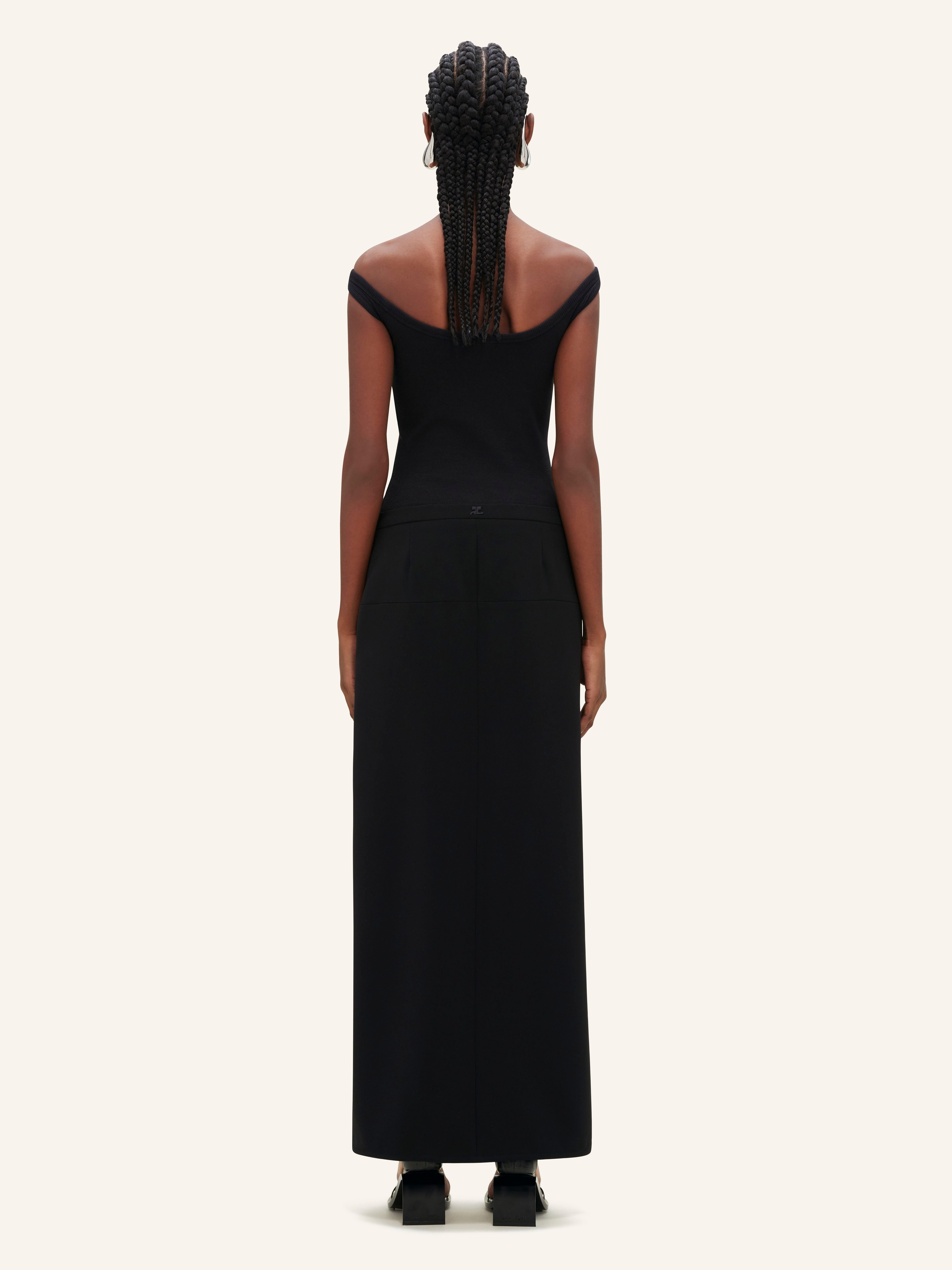 ELLIPSE TAILORED LONG SKIRT - 4
