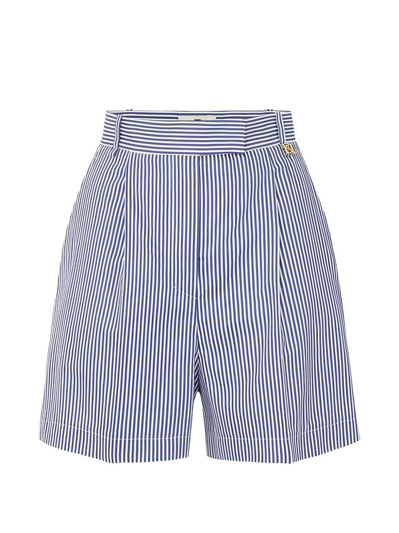 striped logo-detail shorts 1
