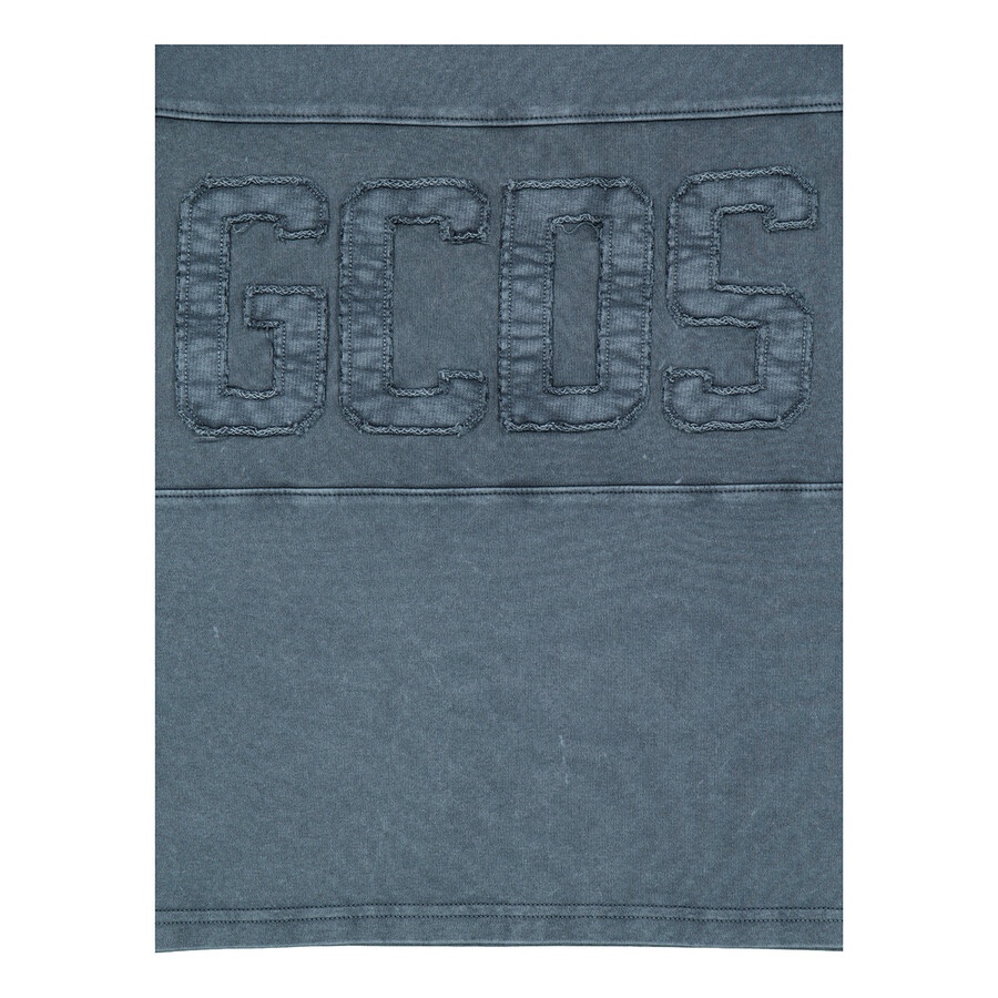 GCDS Men's Overdyed GCDS Logo Band Cotton T-Shirt - 7