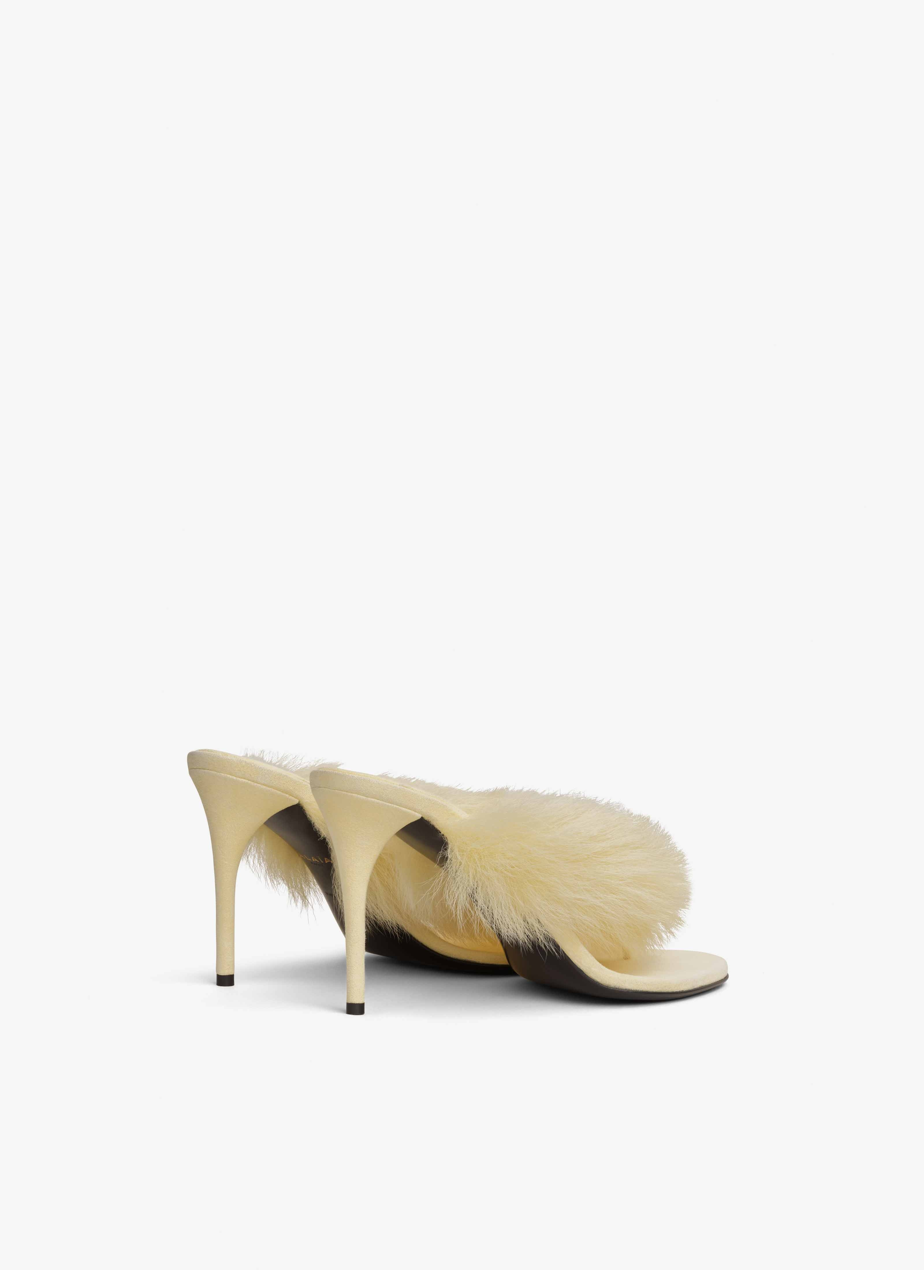 HEEL THONG MULES IN LAMBSKIN - 2