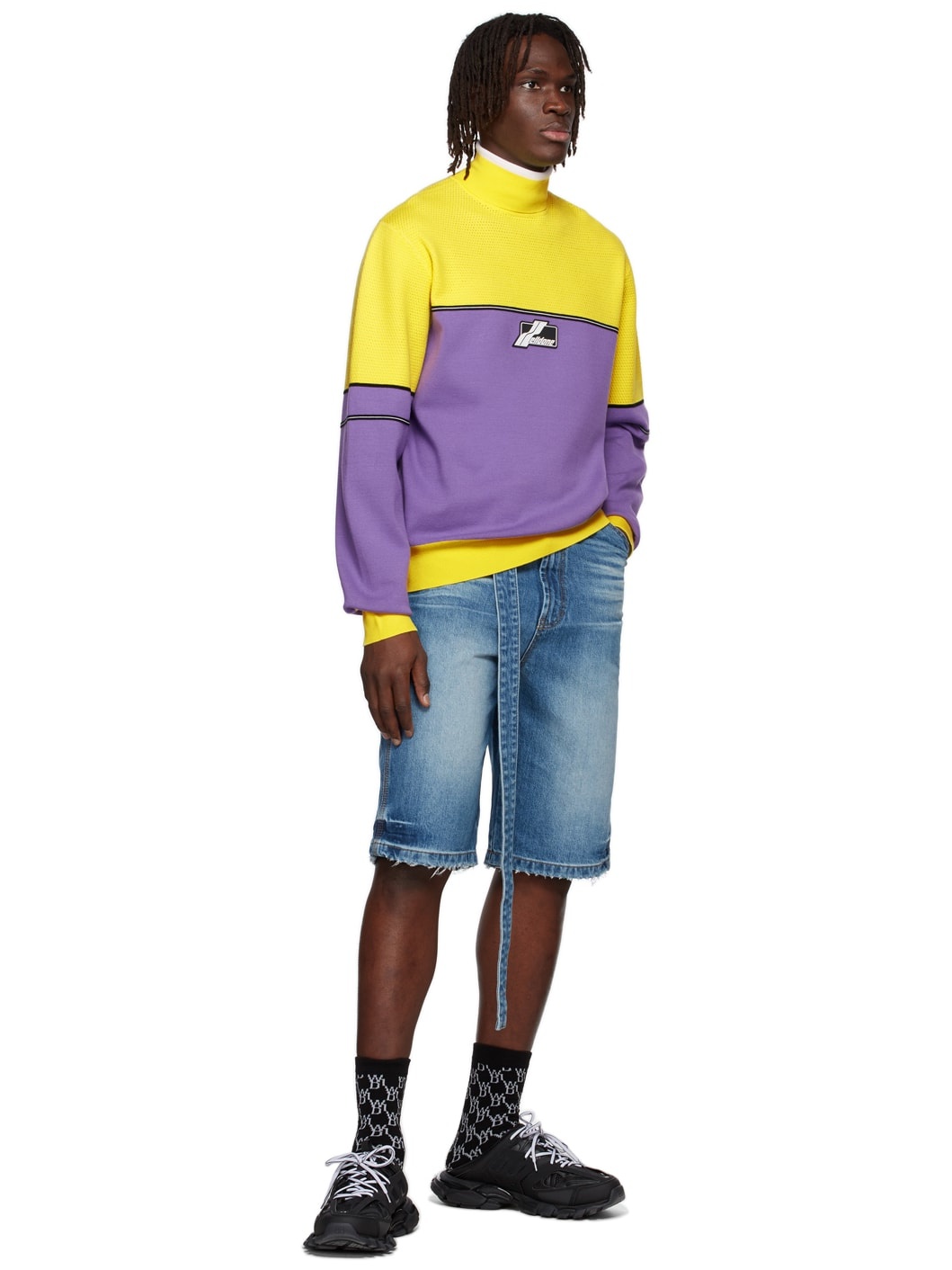 Purple Viscose Turtleneck - 4