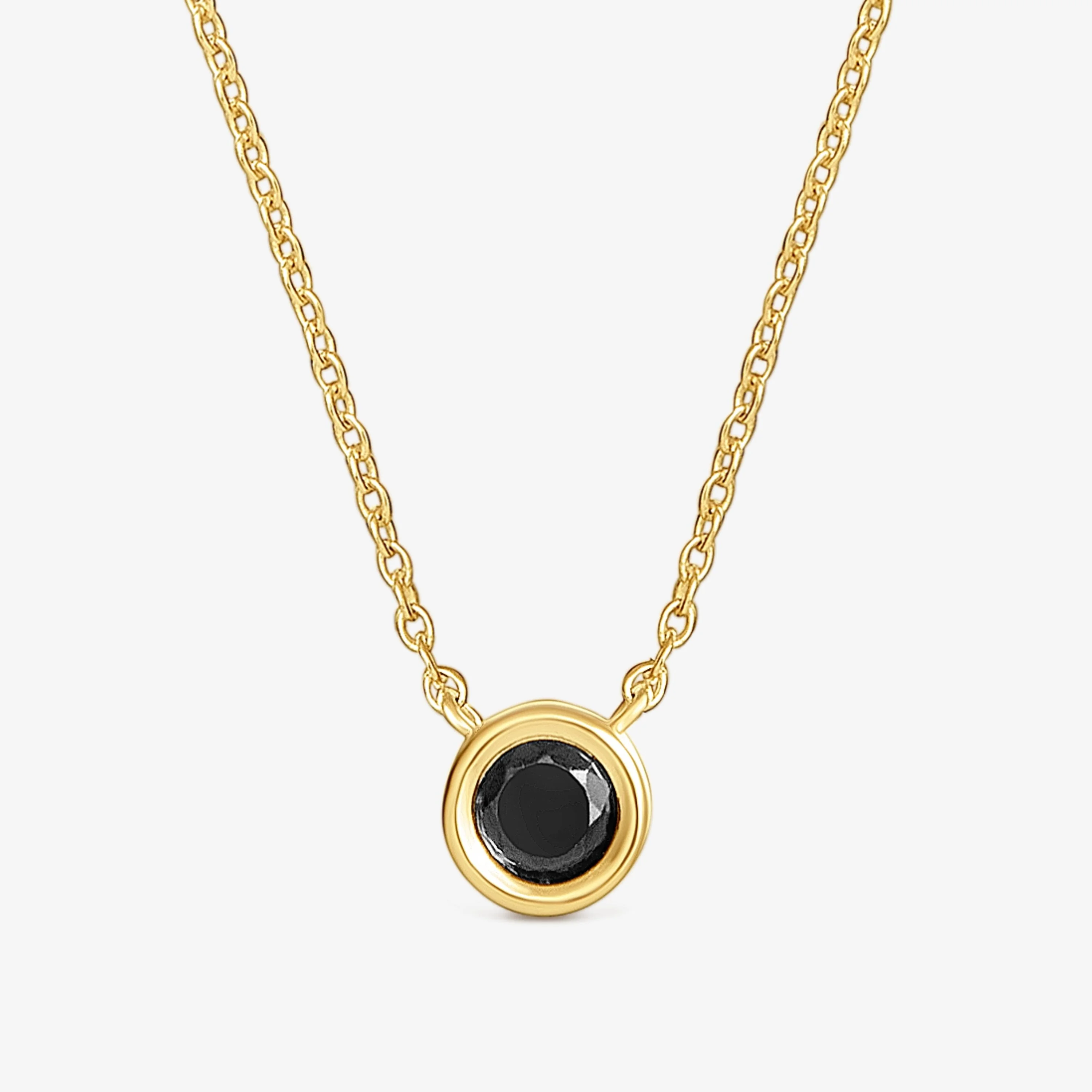 Short Necklace with 18K gold vermeil and black spinel TOUS Line - 1