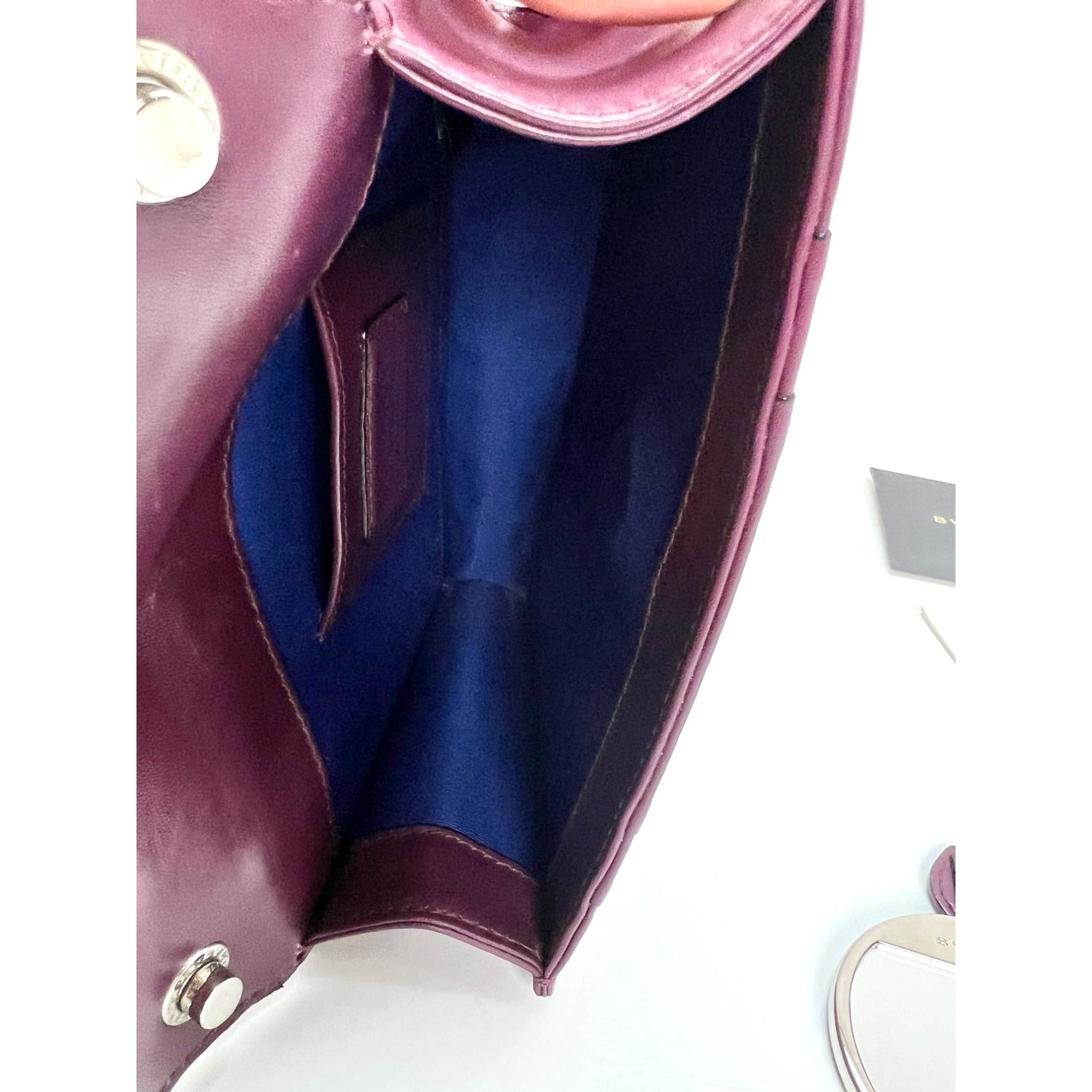BvlgariCalfskin Small Serpenti Forever Snake Plum Crossbody Bag - 4