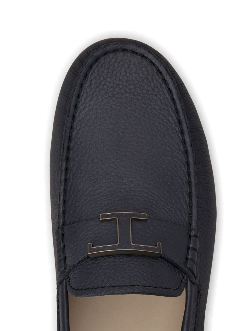 Gommino logo plaque leather loafers - 5