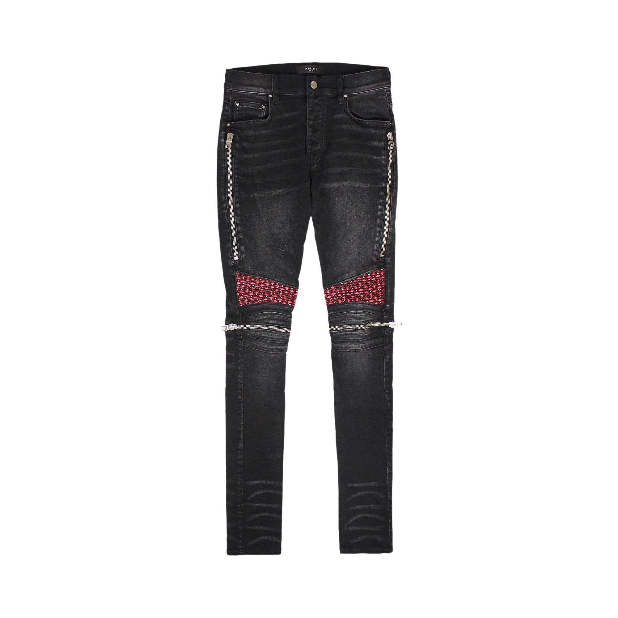 Amiri Velvet PJ MX2 Jean 'Aged Black' - 1